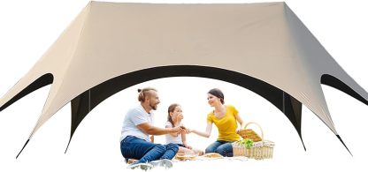Quorvex abri de camping - Pergola solaire pliable à installation rapide pour pique nique mariage jardin barbecue plage et piscine-Lamiahaven