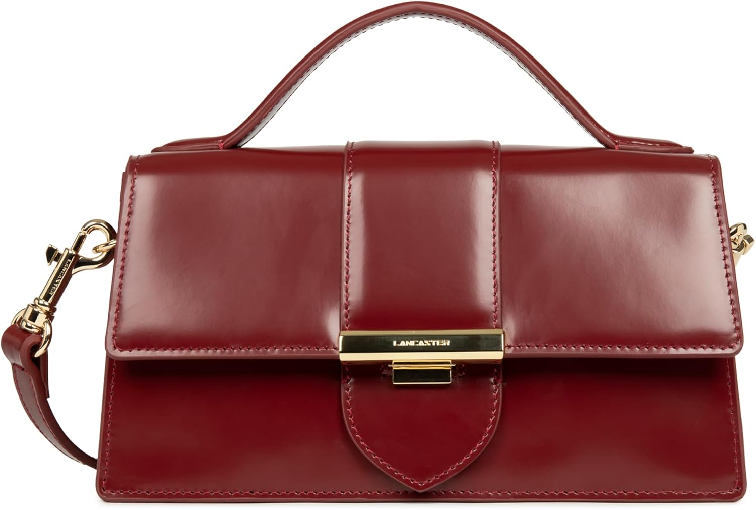 Sac à main femme cuir de vachette lisse - rabat - style élégant quotidien-Lamiahaven