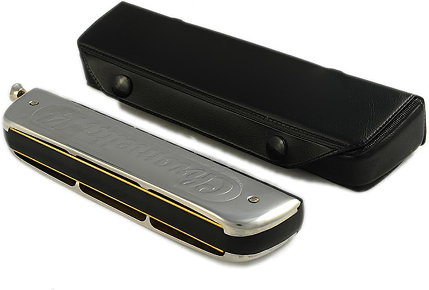 WOMELF harmonica chromatique 14 trous - 56 notes do majeur - peigne plastique avec étui-Lamiahaven