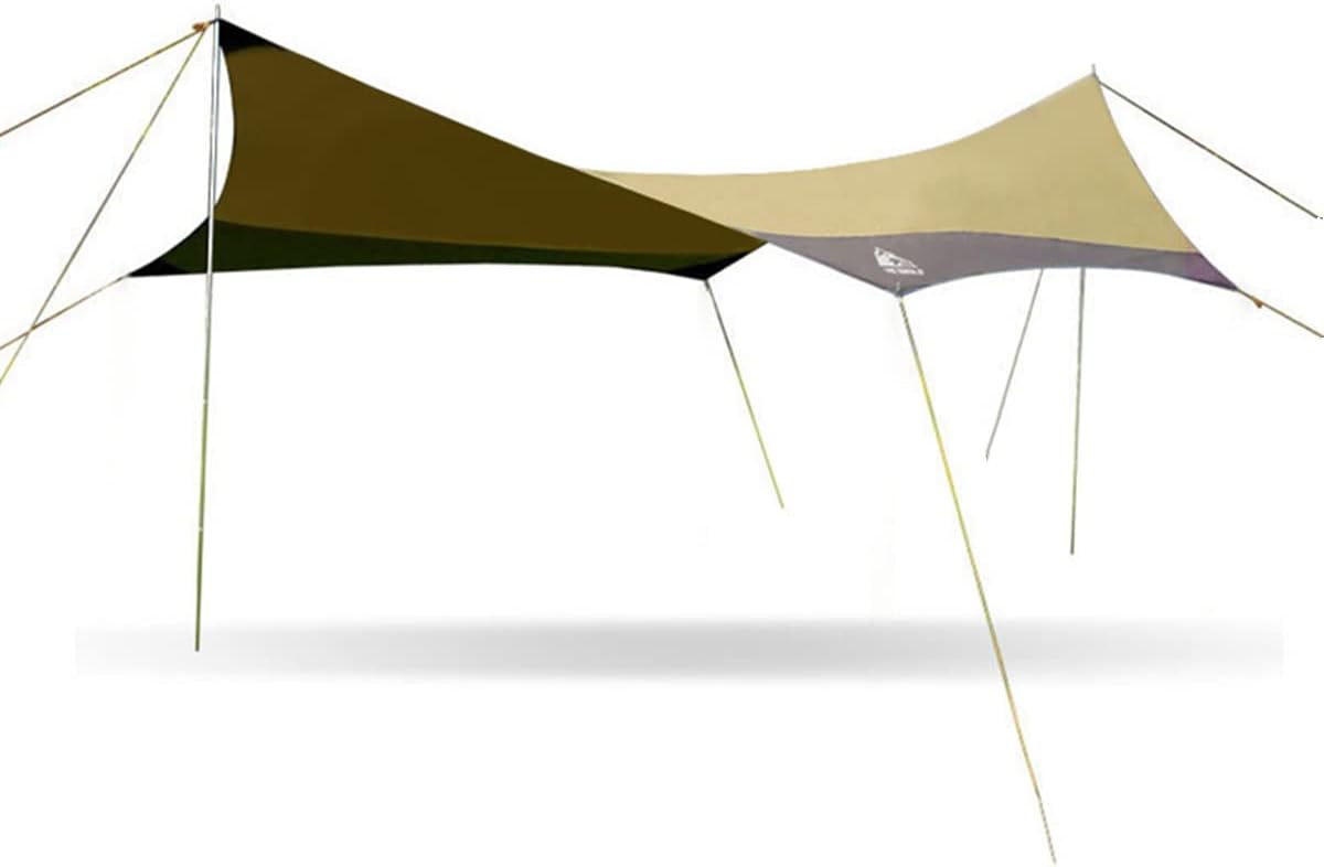 Grand auvent de camping imperméable - bâche protection UV - abri tente pour 6 à 10 personnes ou voiture SUV-Lamiahaven