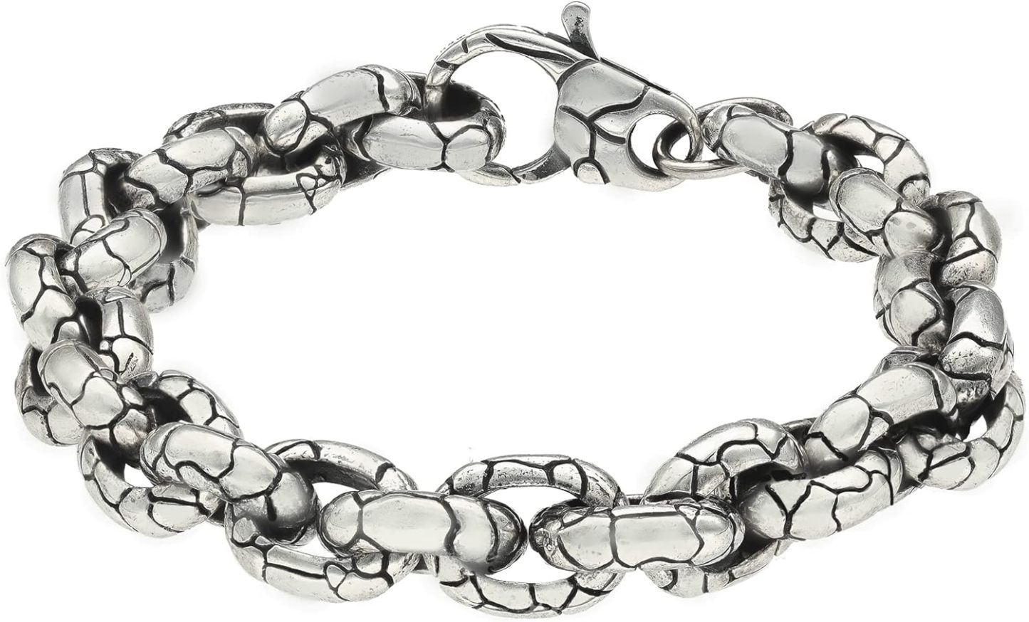 Bracelet homme ORUS BIJOUX - argent sterling rocaille - taille 23 cm - sans pierre-Lamiahaven