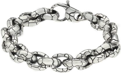 Bracelet homme ORUS BIJOUX - argent sterling rocaille - taille 23 cm - sans pierre-Lamiahaven