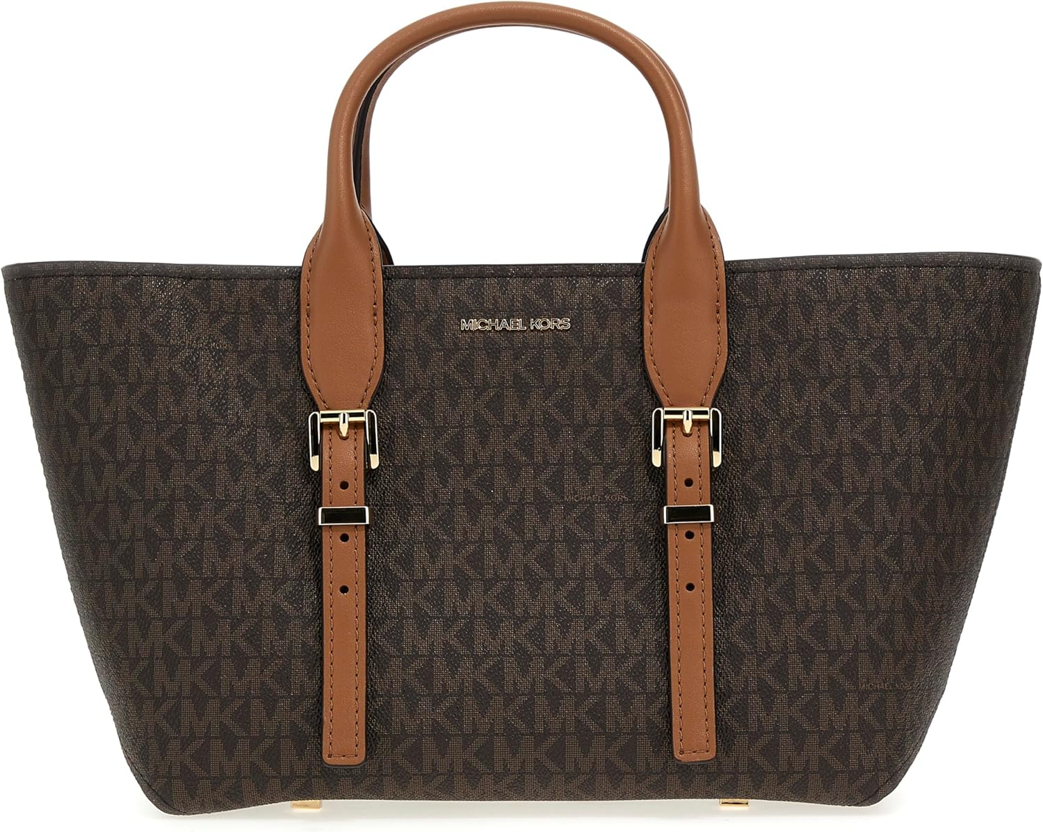 Sac satchel Michael Kors SM - femme brown acorn - taille unique - fermeture éclair-Lamiahaven
