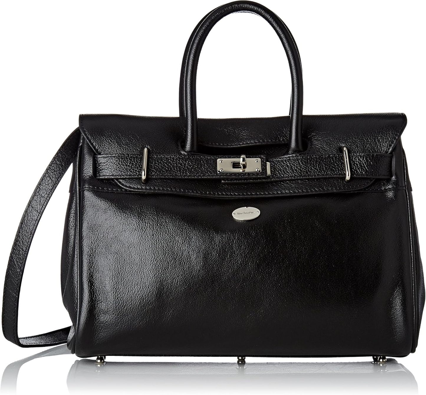Sac porté main femme petit format - fermoir tourniquet - doublure polyester - style élégant-Lamiahaven