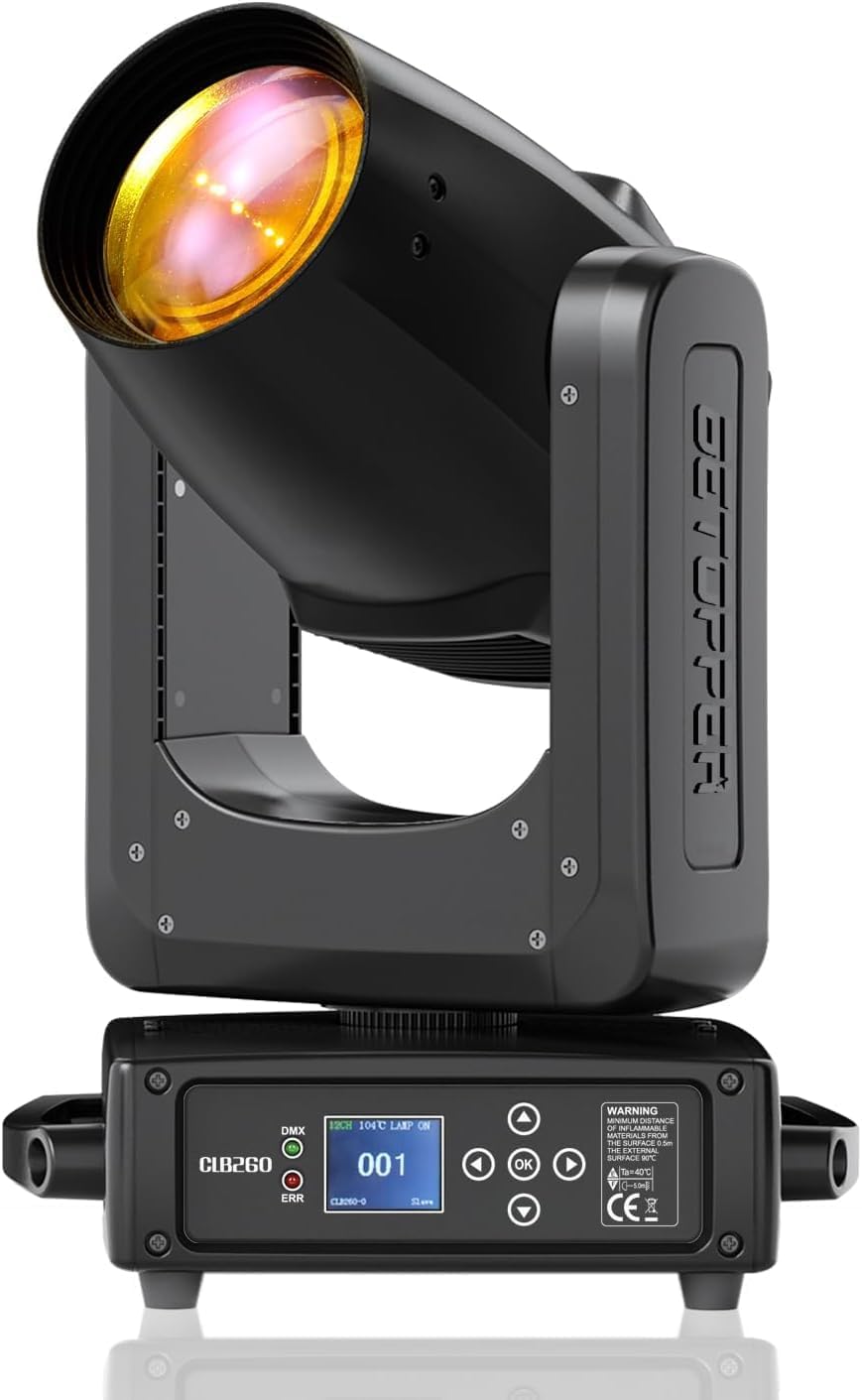 BETOPPER - lyre LED moving head DMX512 RGBW 260 W - éclairage scène disco DJ bar mariage fête-Lamiahaven