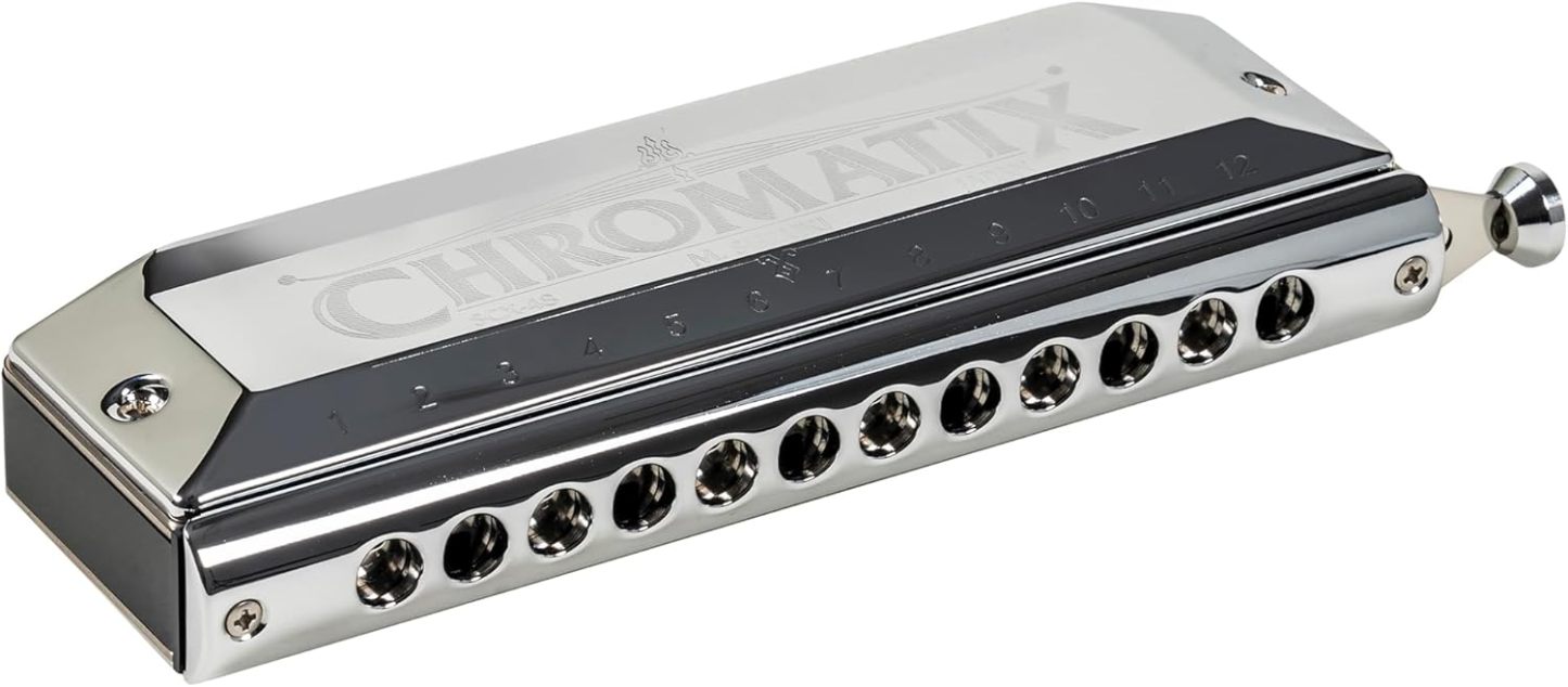 Suzuki Chromatix SCX48C - Harmonica chromatique 12 trous en do argenté avec étui-Lamiahaven