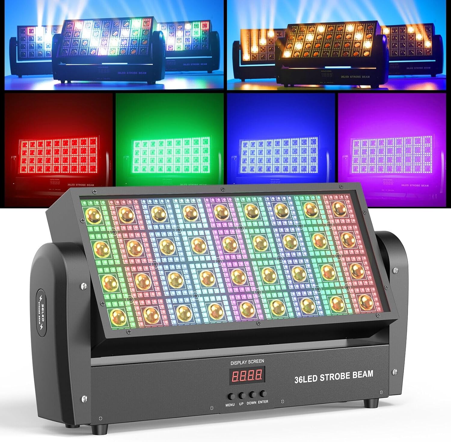 Barre LED wallwasher 220 W - lyre lumière DJ stroboscope - éclairage scène DMX pour disco mariage soirée-Lamiahaven