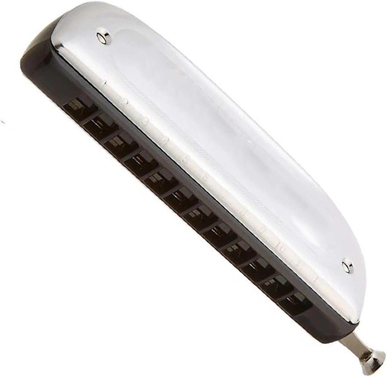 WOMELF harmonica chromatique 12 trous en do majeur - coque cuivre chromé - instrument durable pour débutant-Lamiahaven