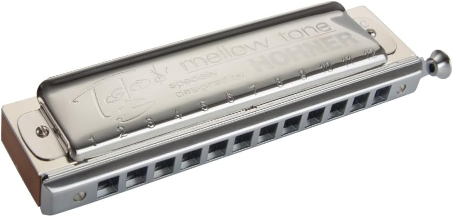 HOHNER Mellow Tone Toots Thielemans - Harmonica chromatique en do argenté avec bois de poirier et étui-Lamiahaven