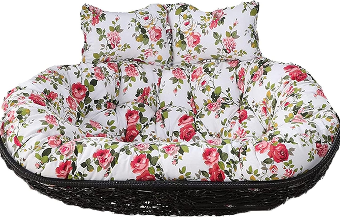 Coussin floral imperméable pour chaise hamac double - appui tête - balancelle deux personnes-Lamiahaven