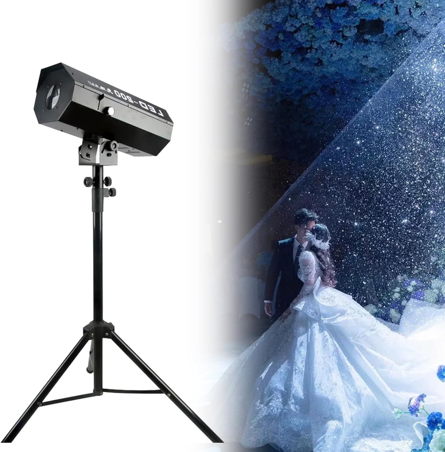 FJYAWEN projecteur de suivi LED scène - faisceau disco DJ sur pied - trépied double commande manuelle-Lamiahaven