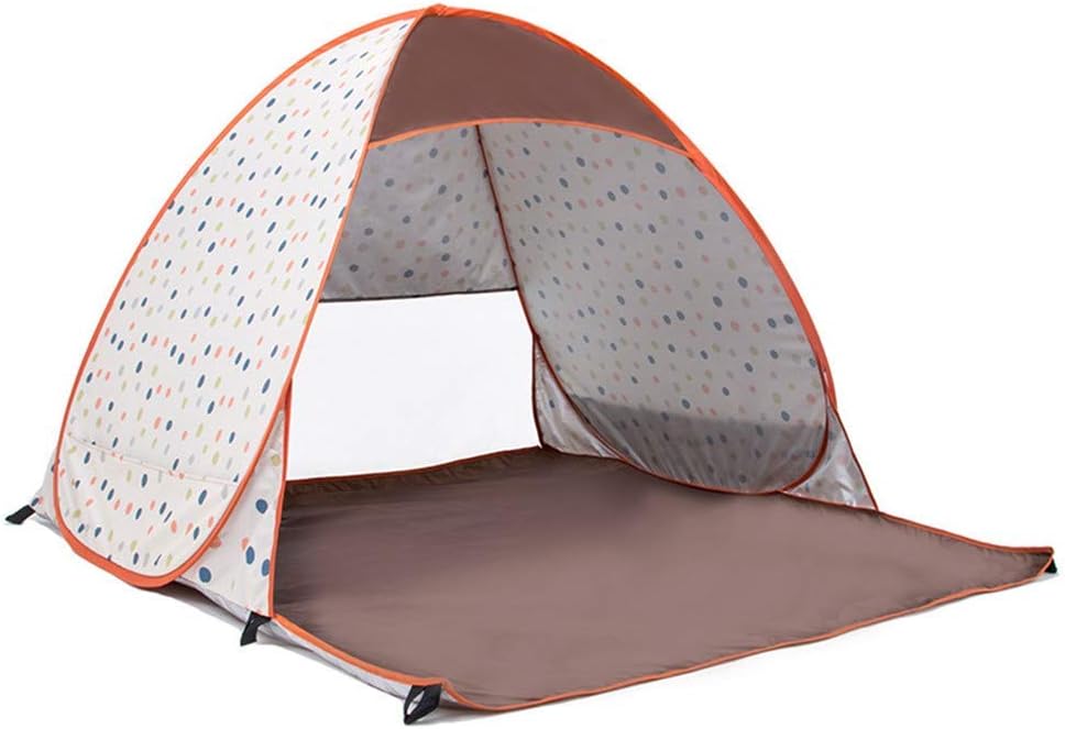 Tente de plage automatique 3 à 4 personnes - abri soleil ultraléger portable - tente pêche camping extérieur-Lamiahaven