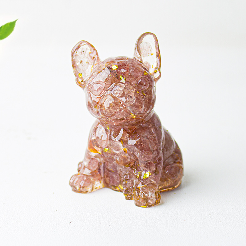 🐕Crystal Gravel Epoxy French Bulldog Ornament