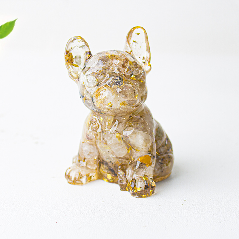 🐕Crystal Gravel Epoxy French Bulldog Ornament