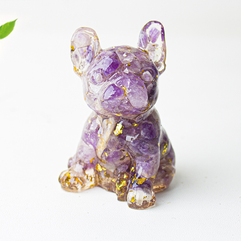 🐕Crystal Gravel Epoxy French Bulldog Ornament