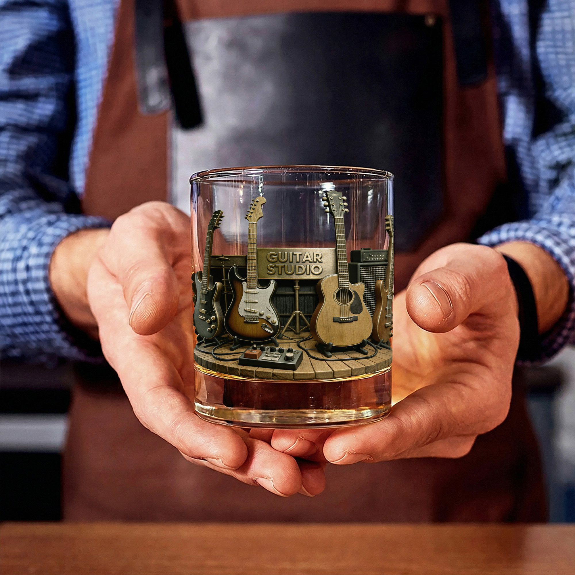 🎸🥃 Guitar Studio Whiskey Glass – Pour the Sound. Hold the Stage. 🔥🎶
