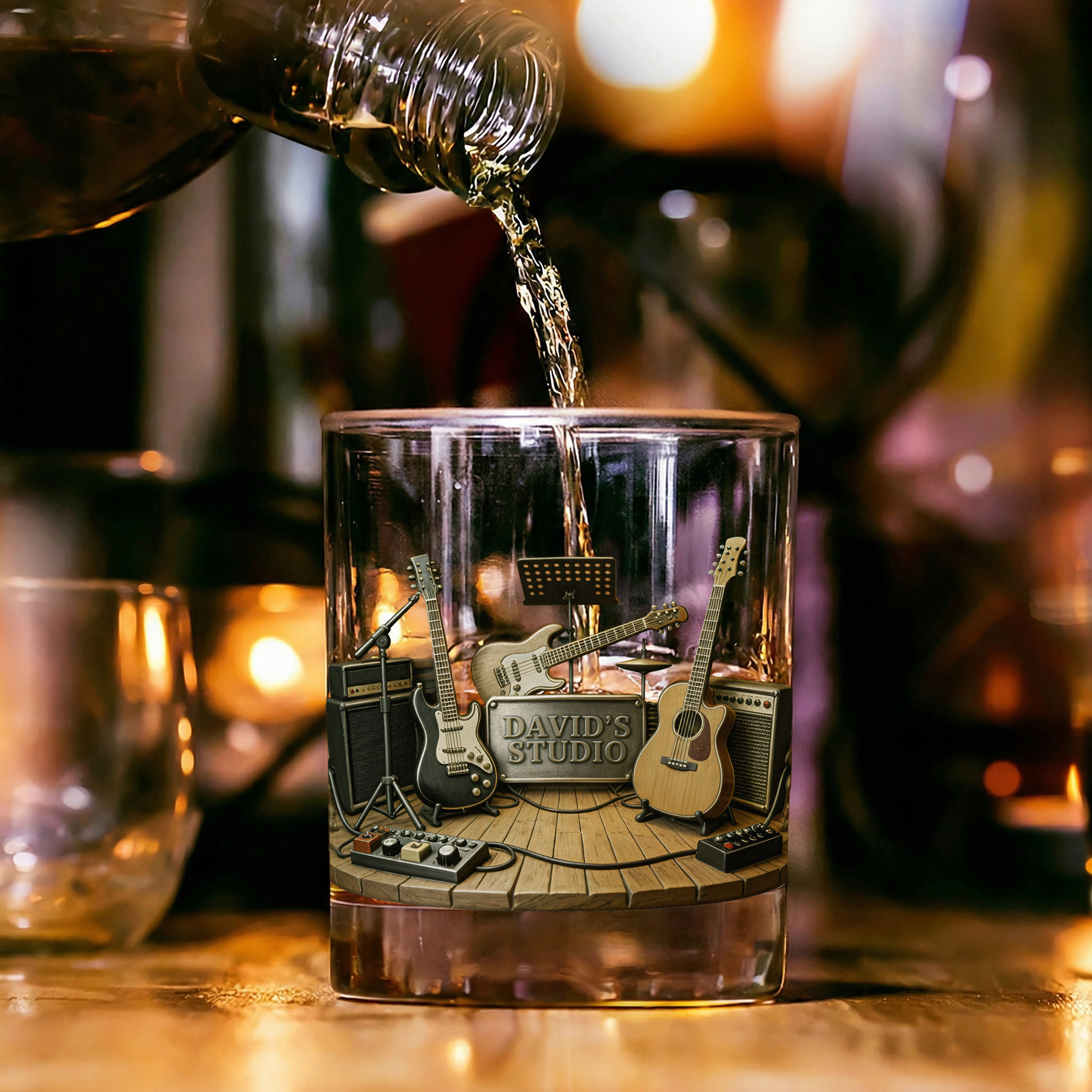 🎸🥃 Guitar Studio Whiskey Glass – Pour the Sound. Hold the Stage. 🔥🎶
