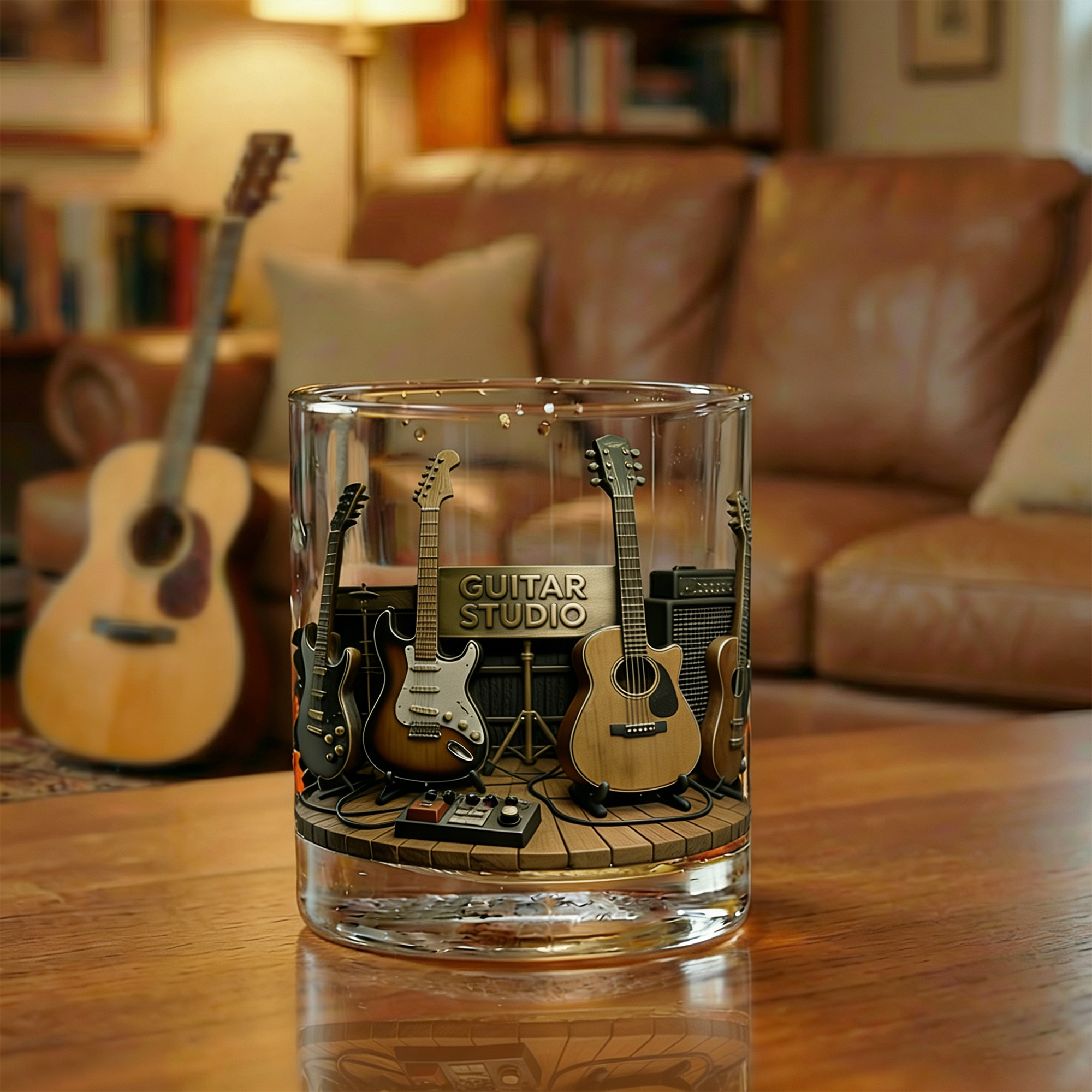 🎸🥃 Guitar Studio Whiskey Glass – Pour the Sound. Hold the Stage. 🔥🎶
