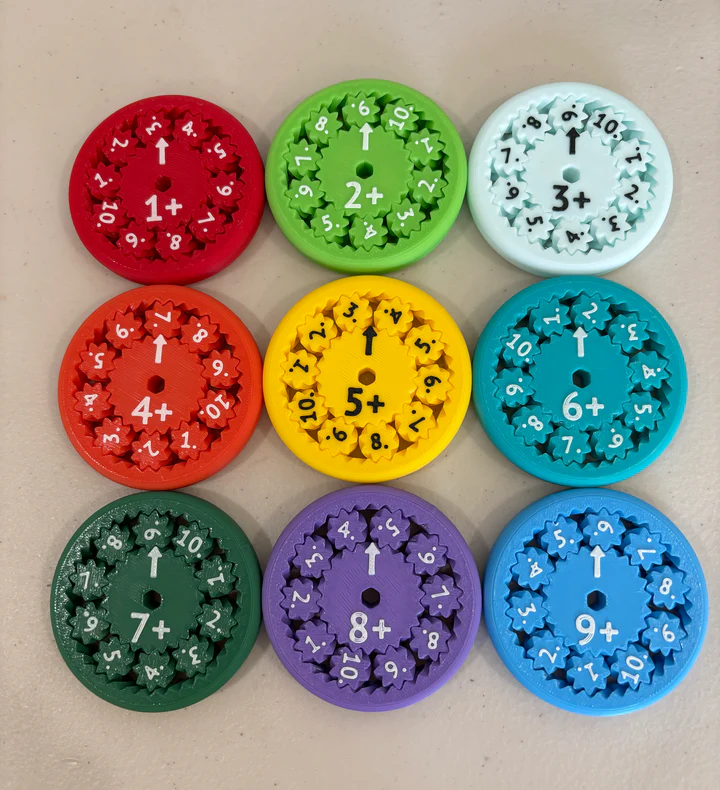 Math Fact Fidget Spinners - BUY 2 FREE SHIPPING