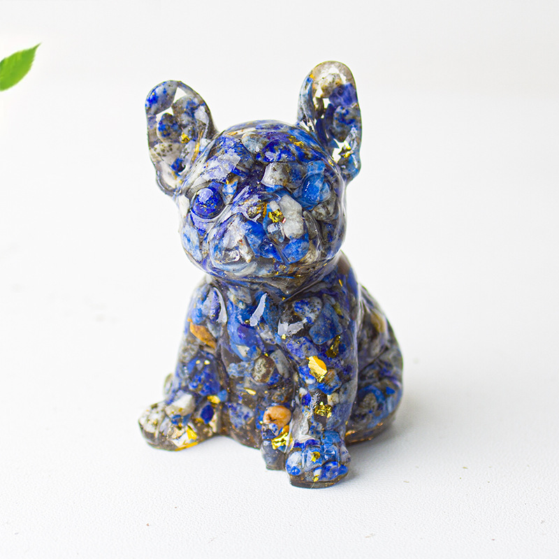 🐕Crystal Gravel Epoxy French Bulldog Ornament