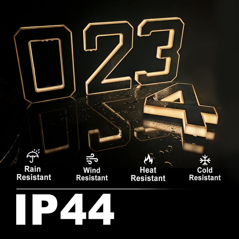 2026 Newest Model🔥Solar LED House Number Sign