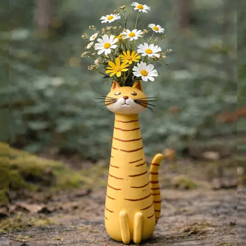 😻Handcrafted Quirky Cat Vase——Gifts for craft enthusiasts