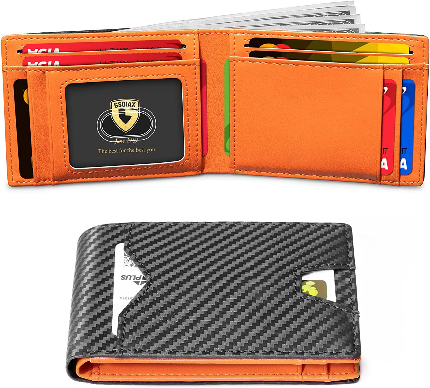 Mens Slim Wallet Rfid Blocking