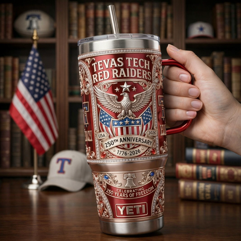 USA 250th Anniversary Commemorative Tumbler With Handle – Freedom Legacy Edition (1776–2026)
