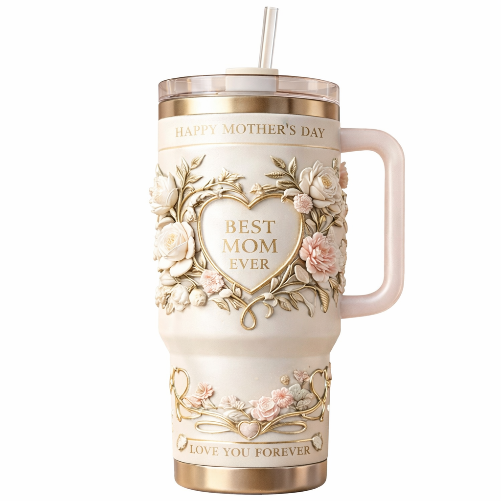 🌷 Best Mom Ever Tumbler – Mother’s Day Gift 💖