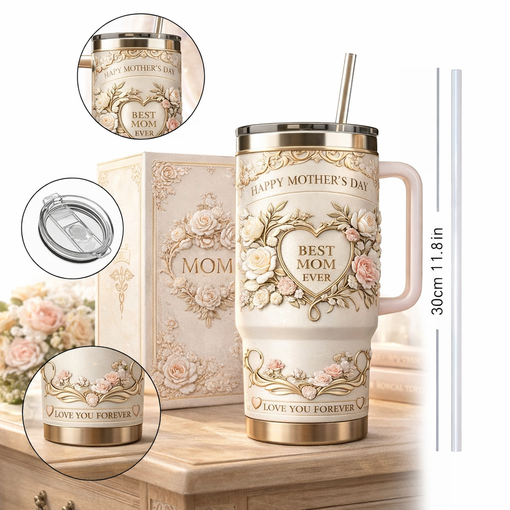 🌷 Best Mom Ever Tumbler – Mother’s Day Gift 💖