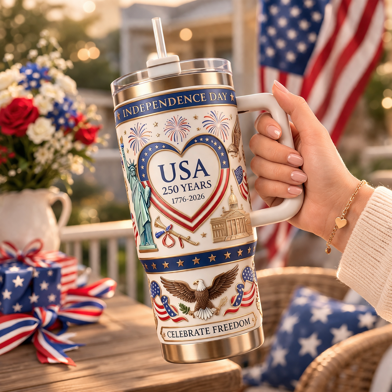 🎁 250th Anniversary Independence Day Commemorative Tumbler 🦅