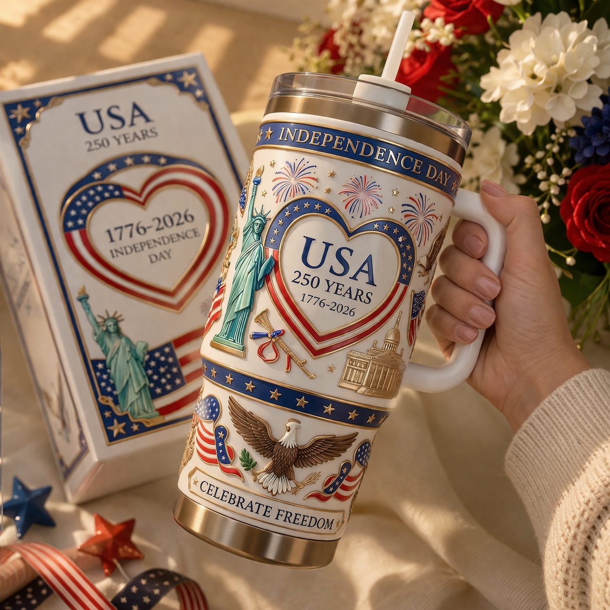 🎁 250th Anniversary Independence Day Commemorative Tumbler 🦅