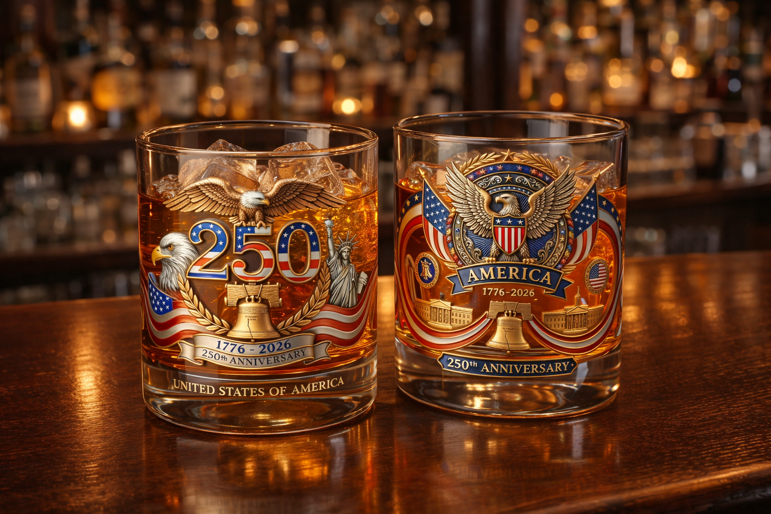 250th Anniversary American Heritage Whiskey Glass (1776–2026)