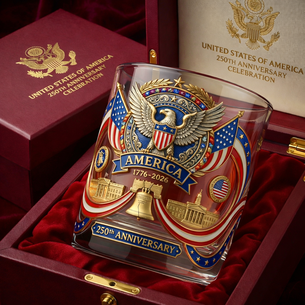 250th Anniversary American Heritage Whiskey Glass (1776–2026)