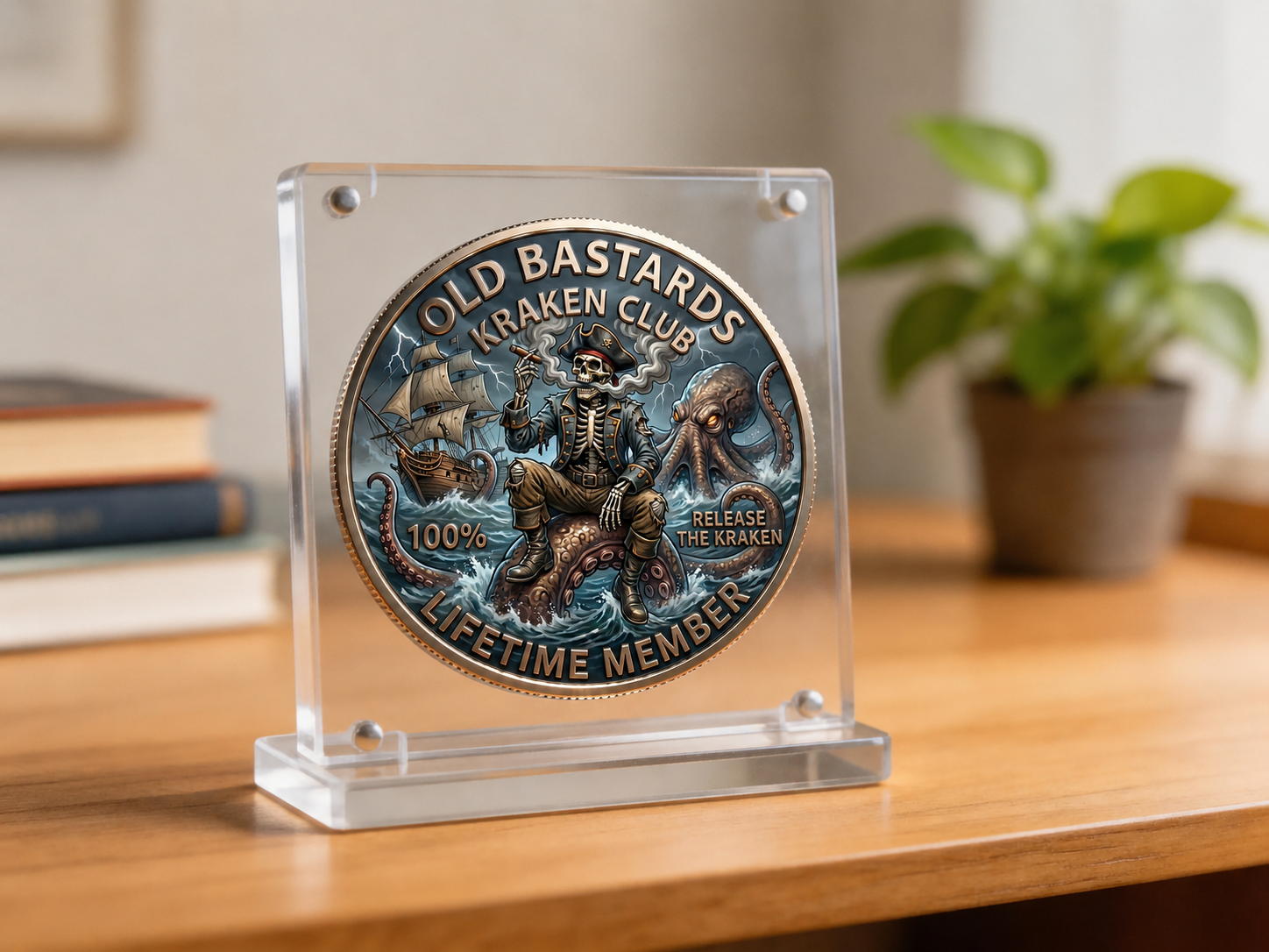 🏴☠️ OLD BASTARDS KRAKEN CLUB™ Challenge Coin