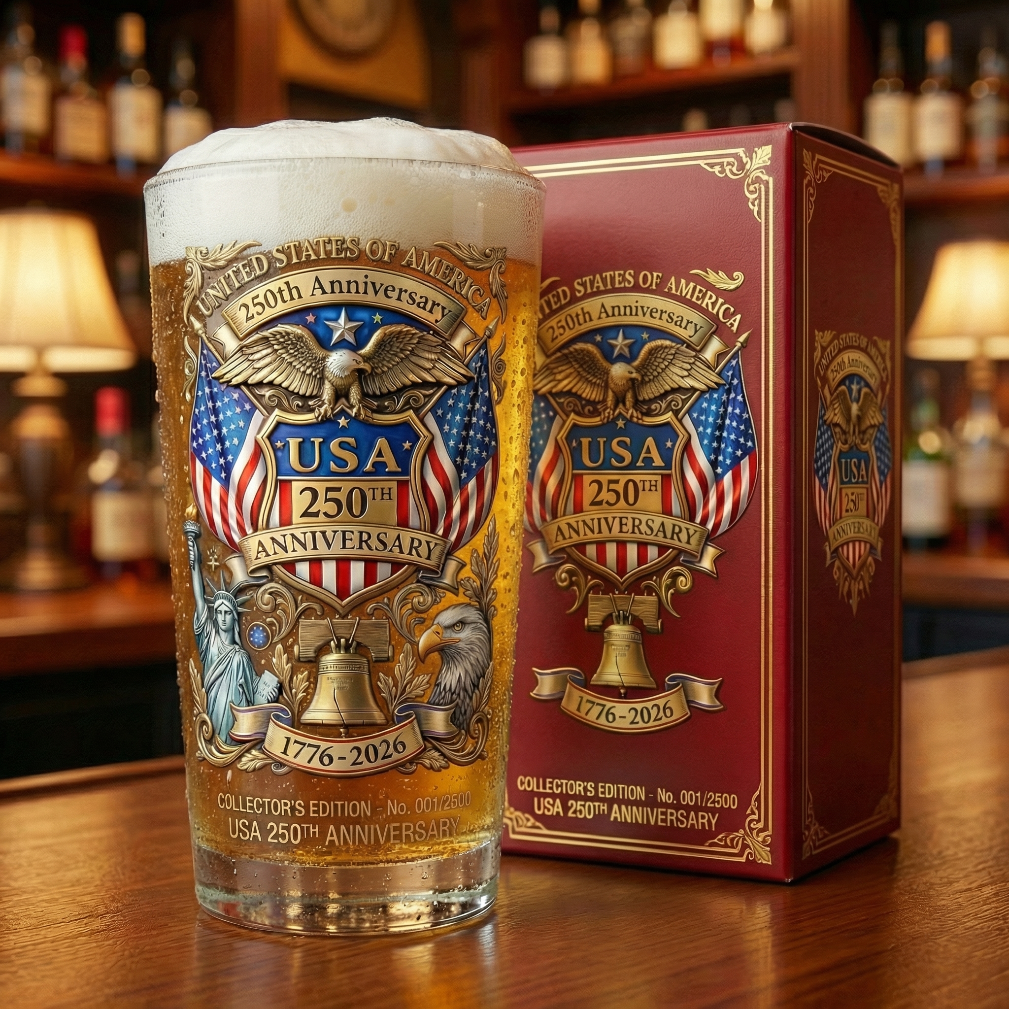 🎁 USA 250th Anniversary Collector’s Pint Glass