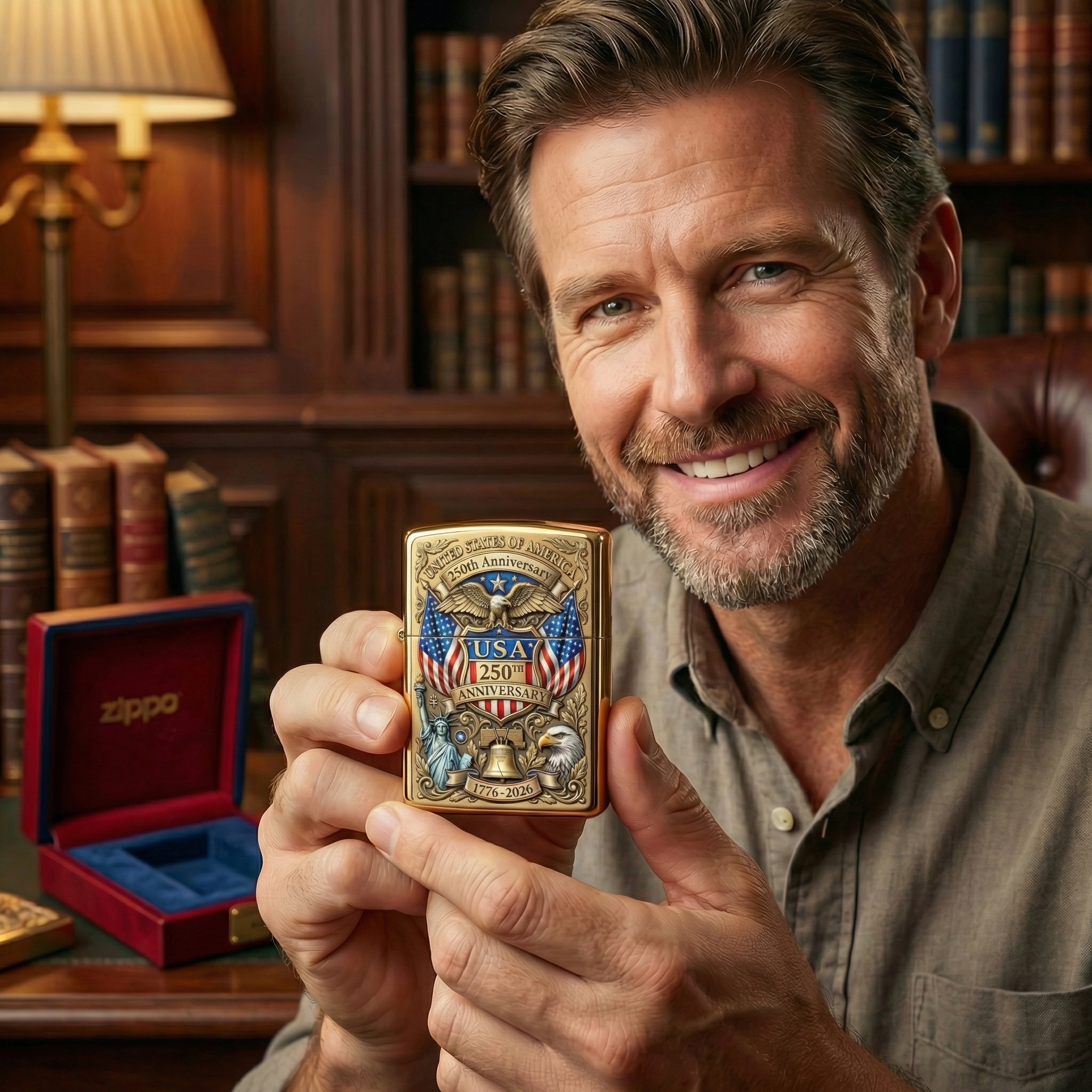 🎁USA 250th Anniversary Commemorative Lighter – Limited Collector’s Edition (1776–2026)