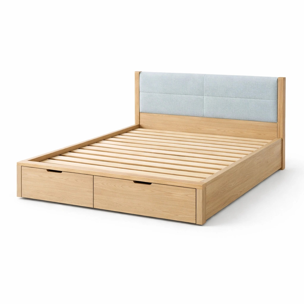 Cama con almacenamiento - Homfocus