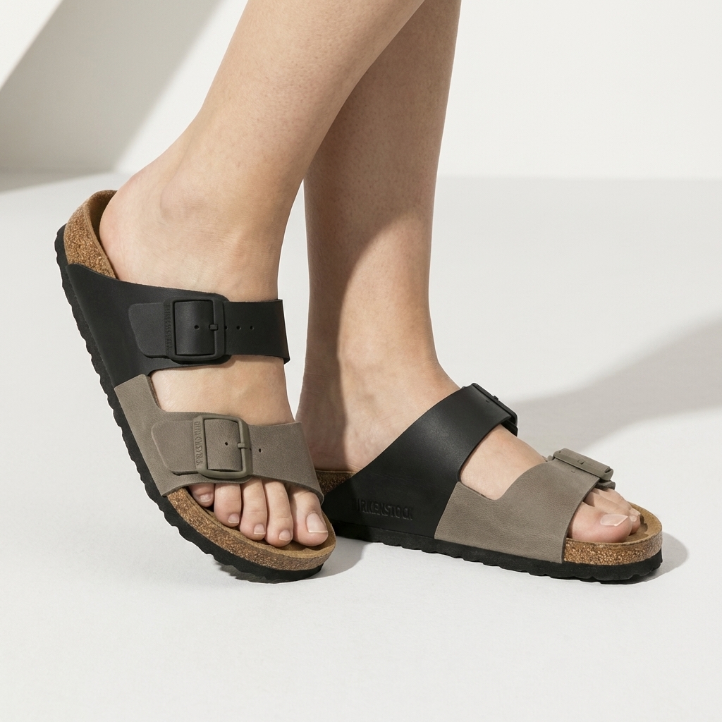 Arizona Split Birko-Flor Black/ Stone