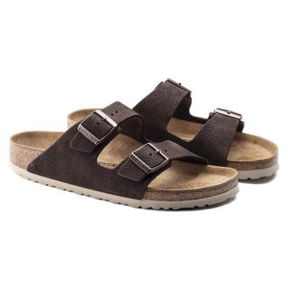 Arizona Nubuck Leather Steer Soft Brown