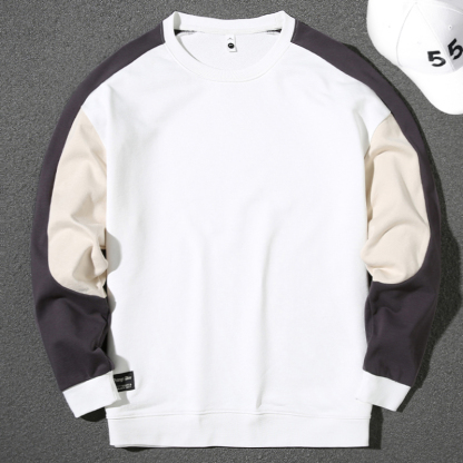 Handsome Autumn New Printed Round Neck Sweater Men's Trendy Korean Slim Fit Versatile Bottoming Shirt Personalized Long Sleeve Top