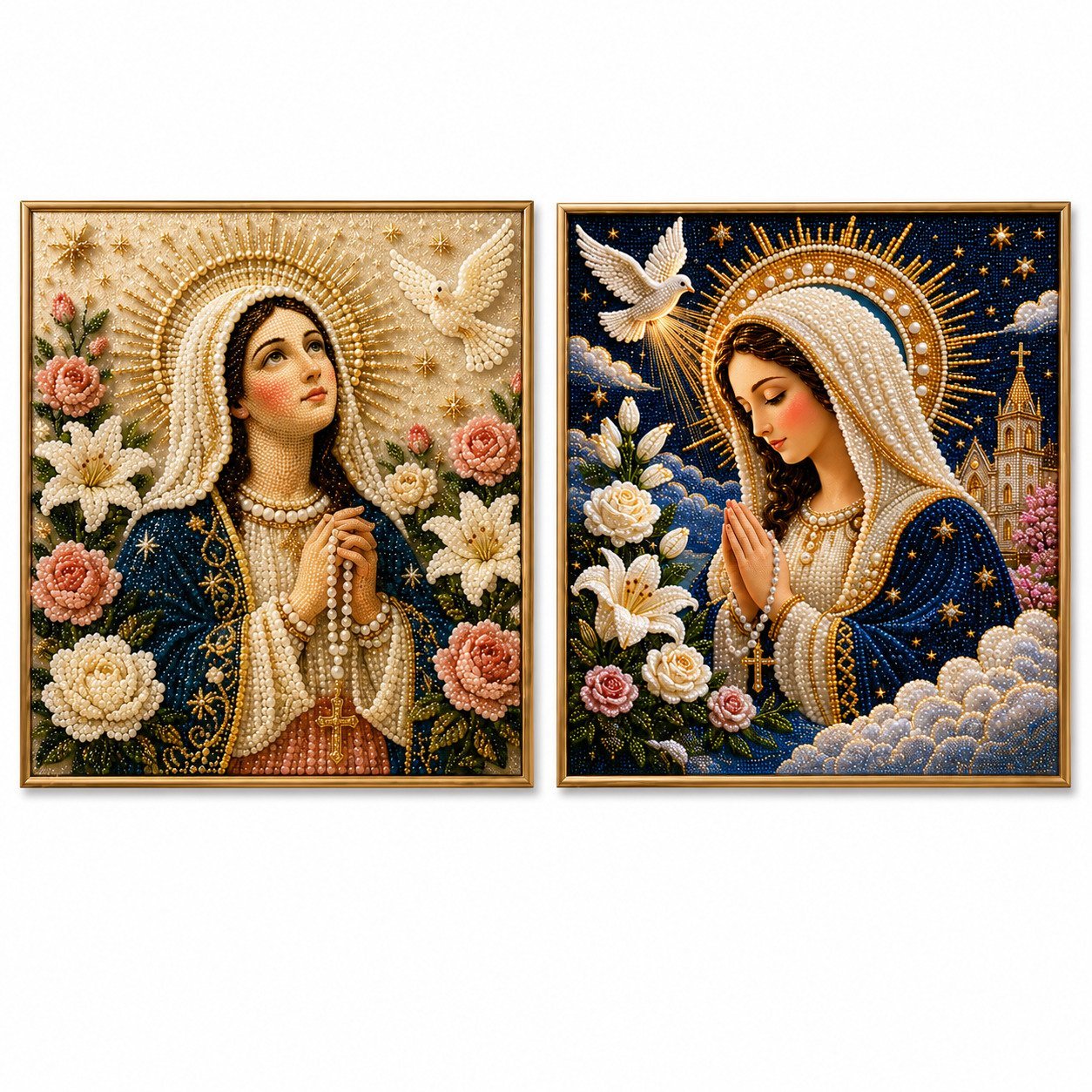 Last Day Promo: 70% OFF🙏 Divine Pearl Bead Virgin Mary Icon – A Peaceful DIY Faith Art Gift ✨