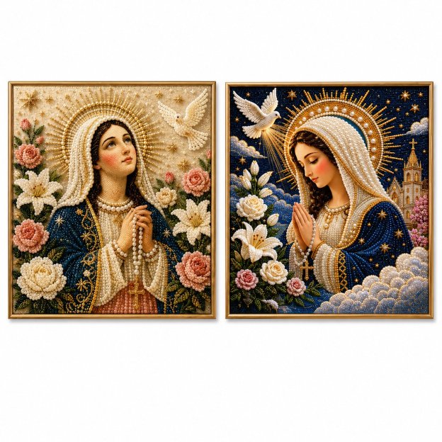 Last Day Promo: 70% OFF🙏 Divine Pearl Bead Virgin Mary Icon – A Peaceful DIY Faith Art Gift ✨