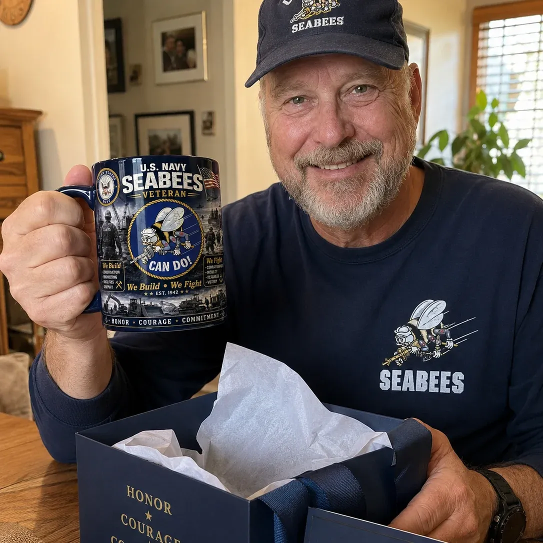 ⚓Last Day Promo: 49% OFF - 🐝U.S. Navy Seabees CAN DO! Tribute Mug
