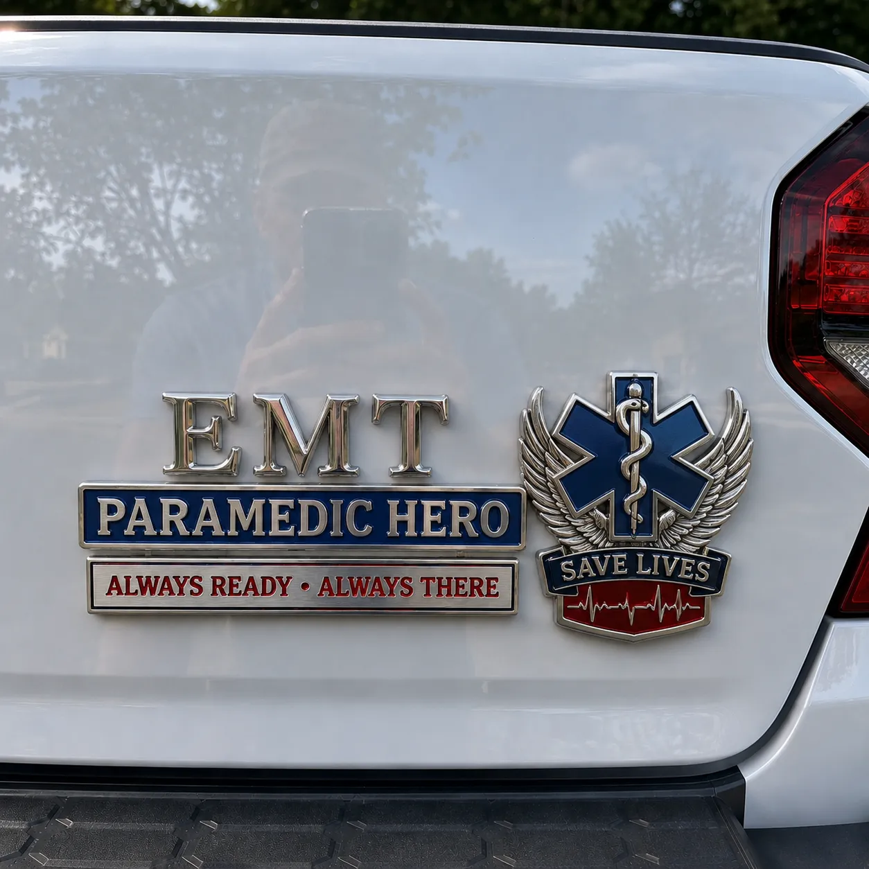🇺🇸 EMT Paramedic Hero 3D Metal Car Emblem Badge