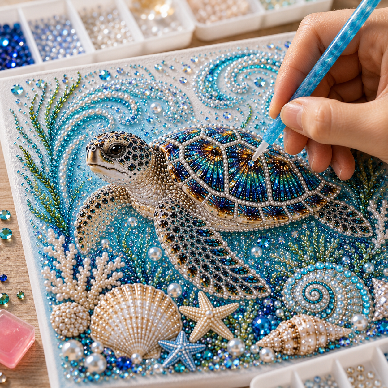 Last Day Promo: 70% OFF🎁The Perfect Ocean Lover Gift🌊 Ocean Theme Pearl Art DIY Kit