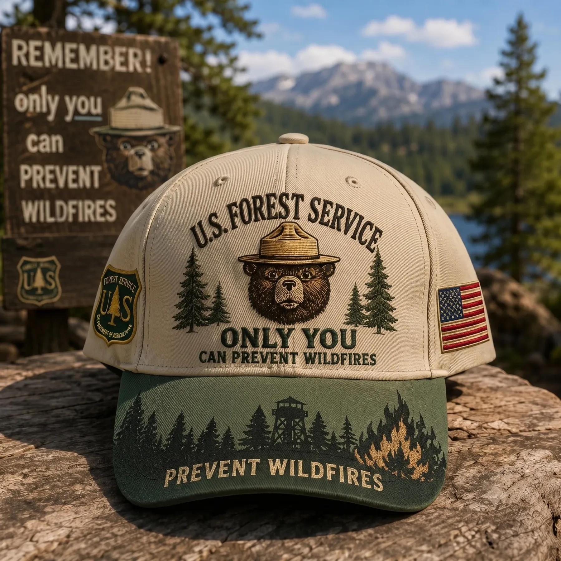 🇺🇸 Last Day Promo: 49% OFF - 🐻USFS Only You Can Prevent Wildfires Baseball Cap🌲