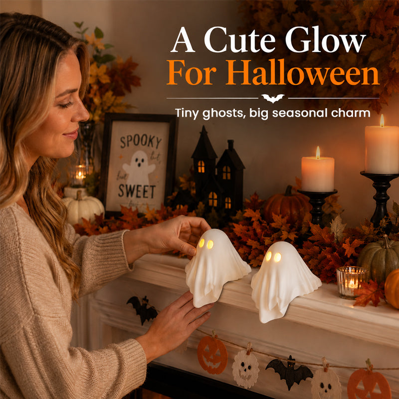 Spooky cute ghost ornament Halloween home decor