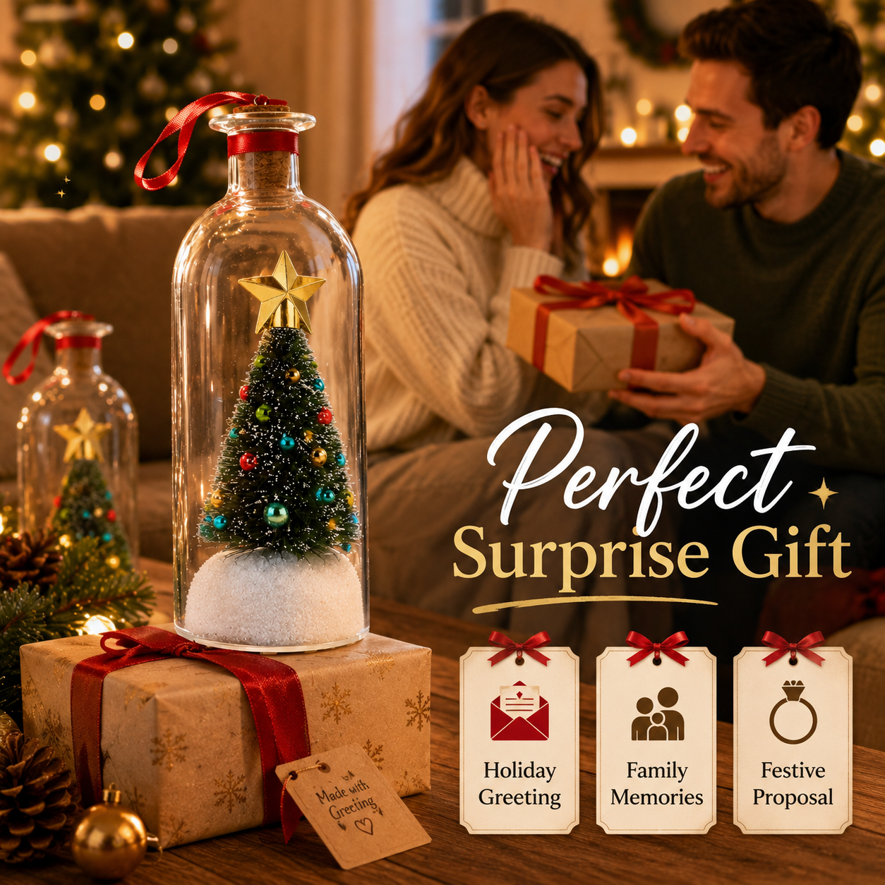 🎁Last Day 49% OFF -Recordable Christmas Tree Message in a Bottle