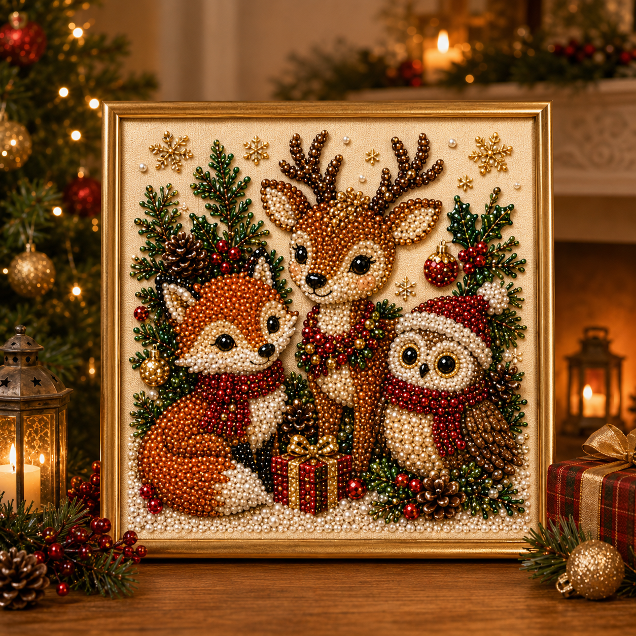 Last Day Promo: 70% OFF🧘Relaxing & Beginner-Friendly - 🎨💎DIY Christmas Pearl Diamond Painting Art Kit